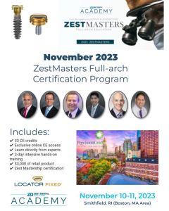 November East Coast ZestMasters Full-Arch Certification Course 