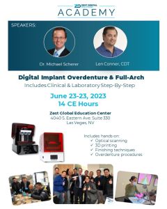 June Digital Overdentures and Full-Arch FIXED Featuring Hands-on with Intraoral Scanning, Software and CAD-CAM