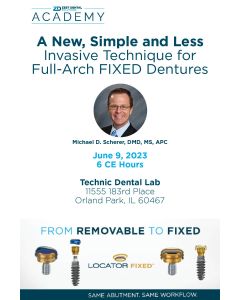 Dr. Scherer - A New, Simple, and Less Invasive Technique for Full-Arch FIXED Dentures