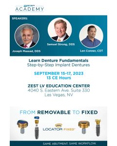 Learn Denture Fundamentals & Step-by-Step Implant Dentures - September 2023