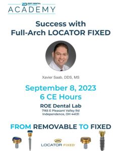 Dr. Saab - Success with Full-Arch LOCATOR FIXED